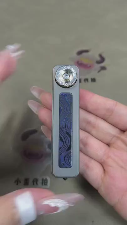Rhythm Box Purple Gold Inlay Titanium