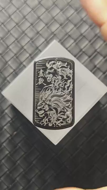 Root Three Zirconium Engraved Polished Limited Edition