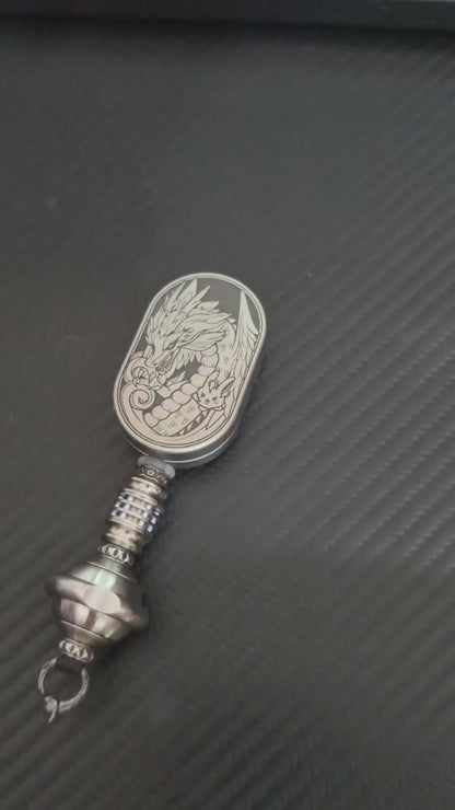 Groove + Knife Pendant Titanium Stainless Steel Limited Edition