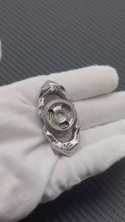 Thorns And Fog Damasteel Etched Polished