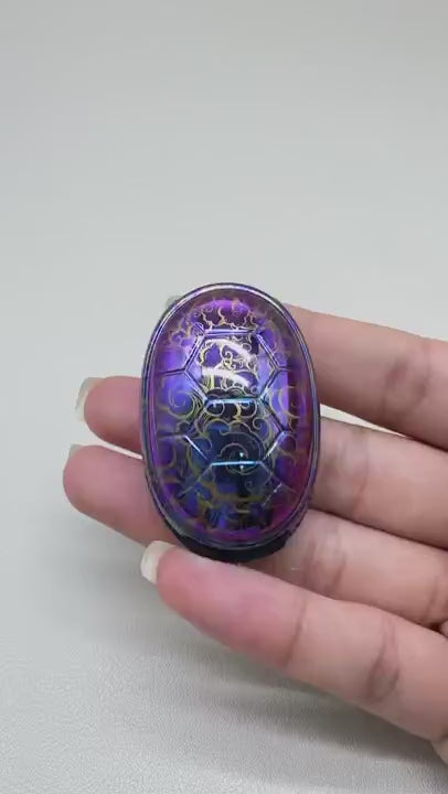DL EDC Jingle Beetle Zirconium Polished