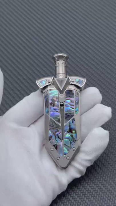 TiNB Ghost Lantern Lake Sword Titanium Engraved