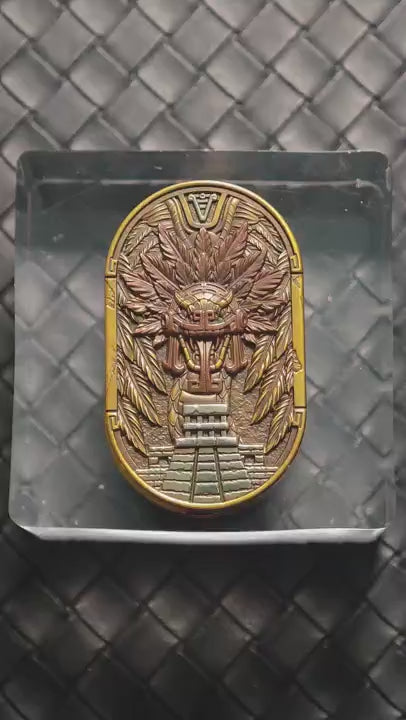 Maya Quetzalcoatl Wave Brass
