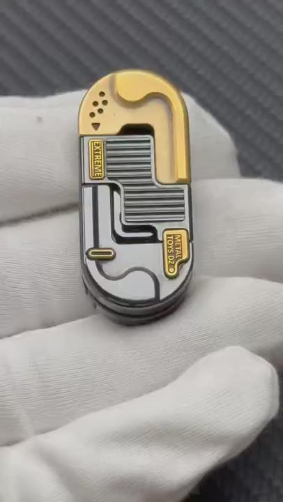 DZ Top B Precision Machined Mechanical Detent EDC Fidget Slider Brass