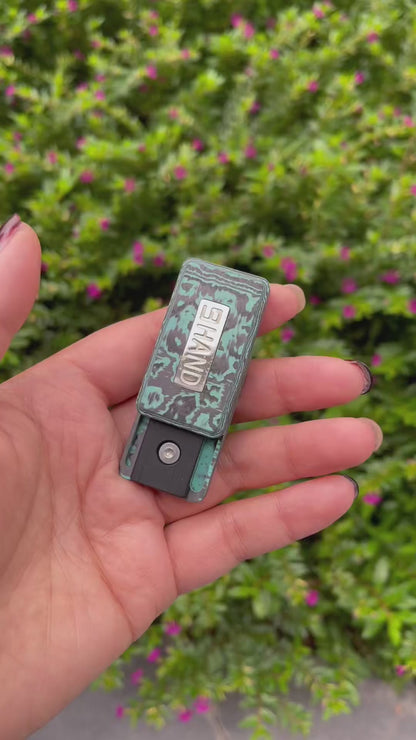 Ding Ding Carbon Damascus