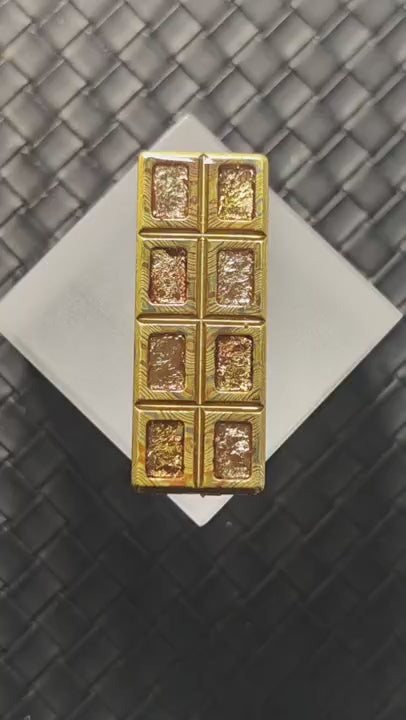 Wafer Mokume Resin-Sealed