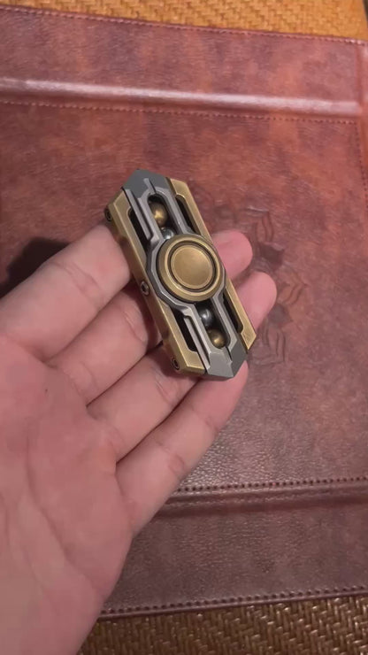 BAR Armored Knight Fidget Spiner Brass
