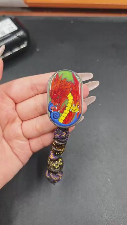 Dragon Rhythm Titanium Color-Anodized Resin-Sealed