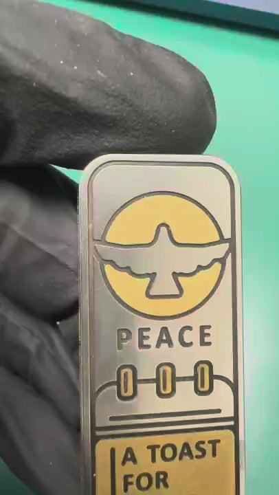 LEE STUDIO Peace Brass Engraved