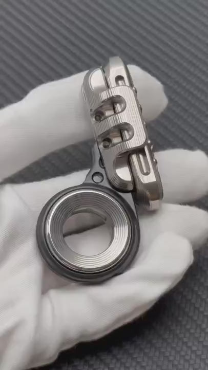 WANWU Exoskeleton Precision Machined Magnetic-Mechanical EDC Fidget Slider Titanium