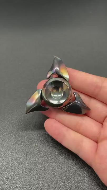 Owl Zirconium Polished Oil Slick