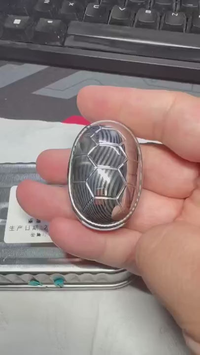 Jingle Beetle Damasteel Etched Polished
