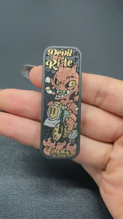 Ghost Rider Zirconium Engraved