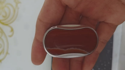 Mystery Slider SS+red agate