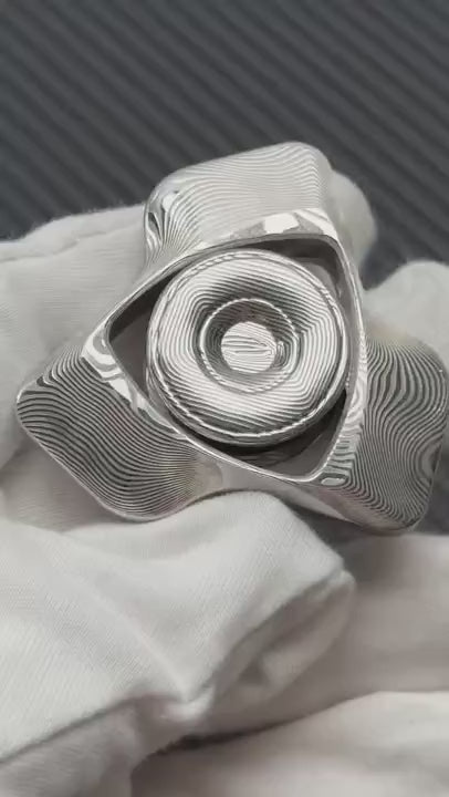 Phantom Dual Leaf Damasteel