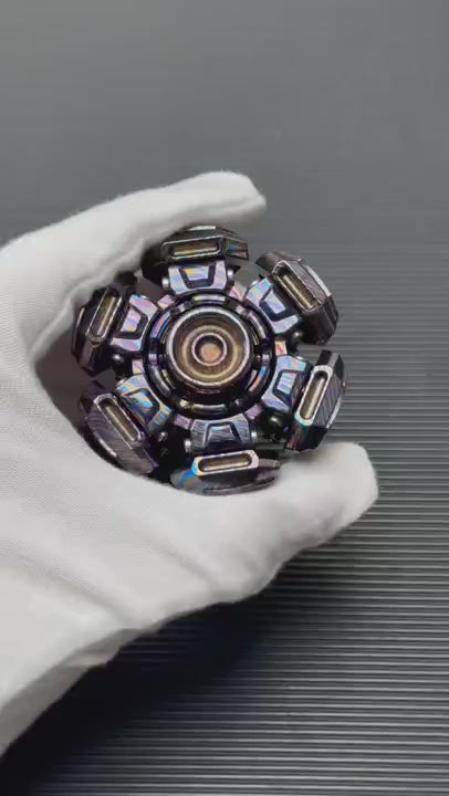 Ancient Iron Shell Opening Zircuti Polished
