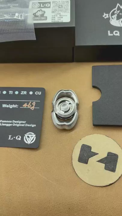 LQ EDC Obsidian Crystalized Stainless Steel
