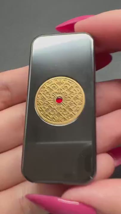 Brocade & Azure Paperweight Zirconium