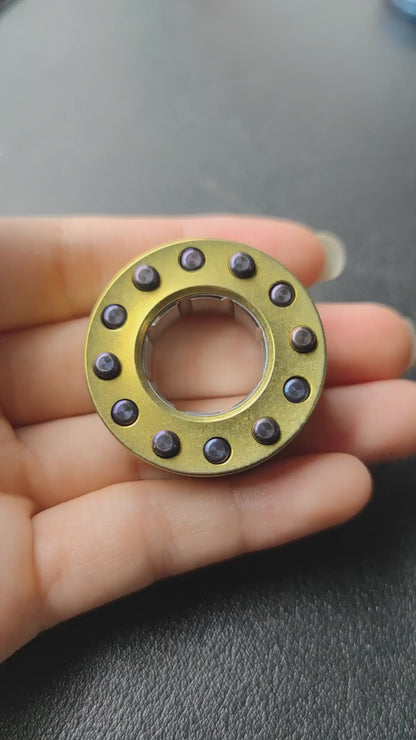 Star Ring Crystallized Titanium