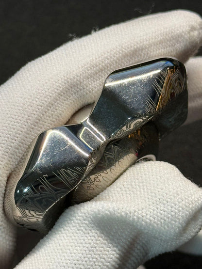 Feather Titanium Engraved