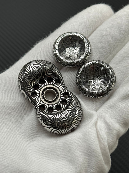 Two-Leaf Cell Damasteel Etched