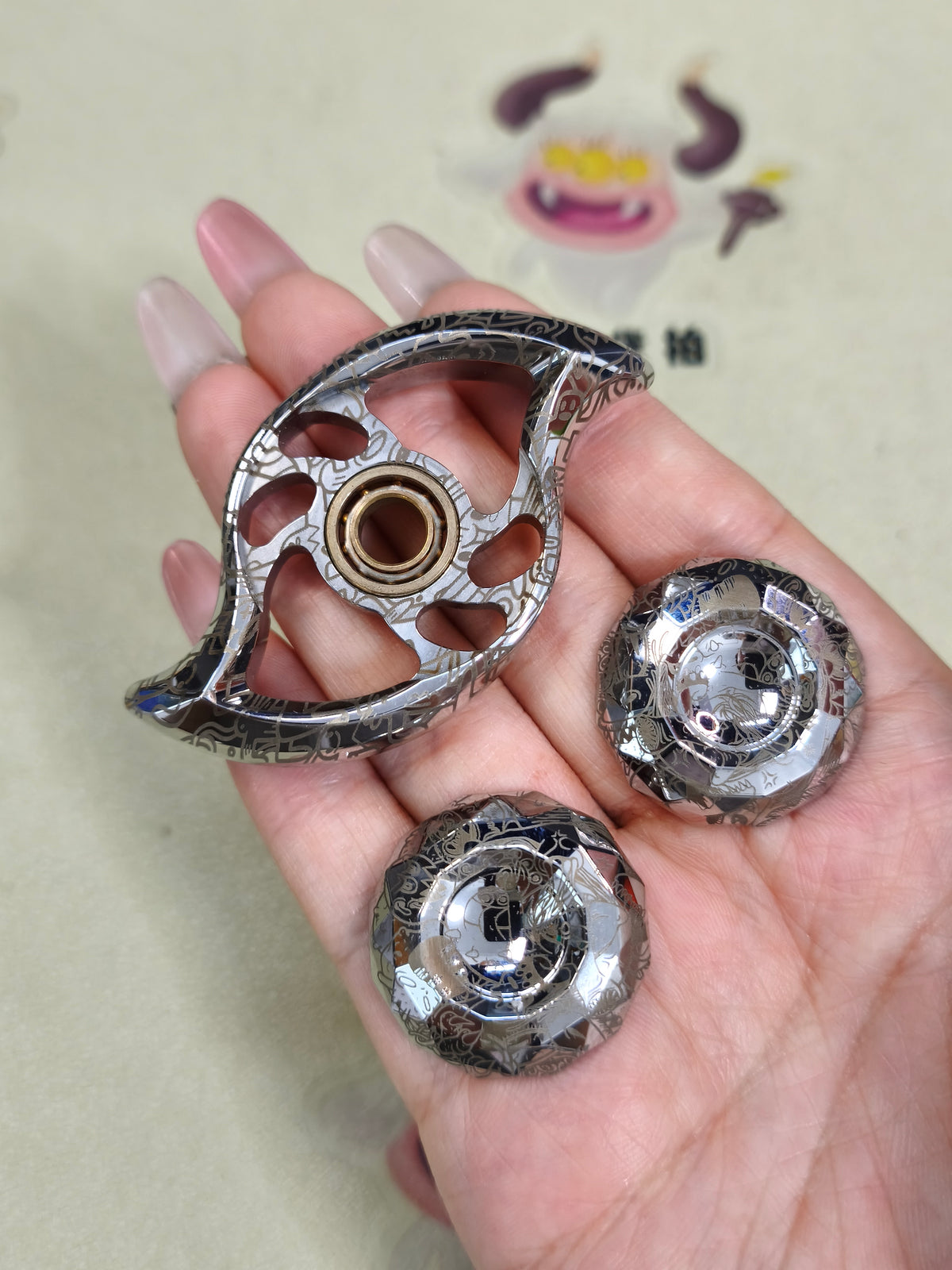 Goddess Tear Stainless Steel Engraved