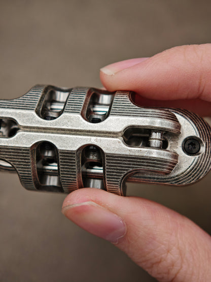 Exoskeleton Magnetic Mechanical Stainless Steel Distressed