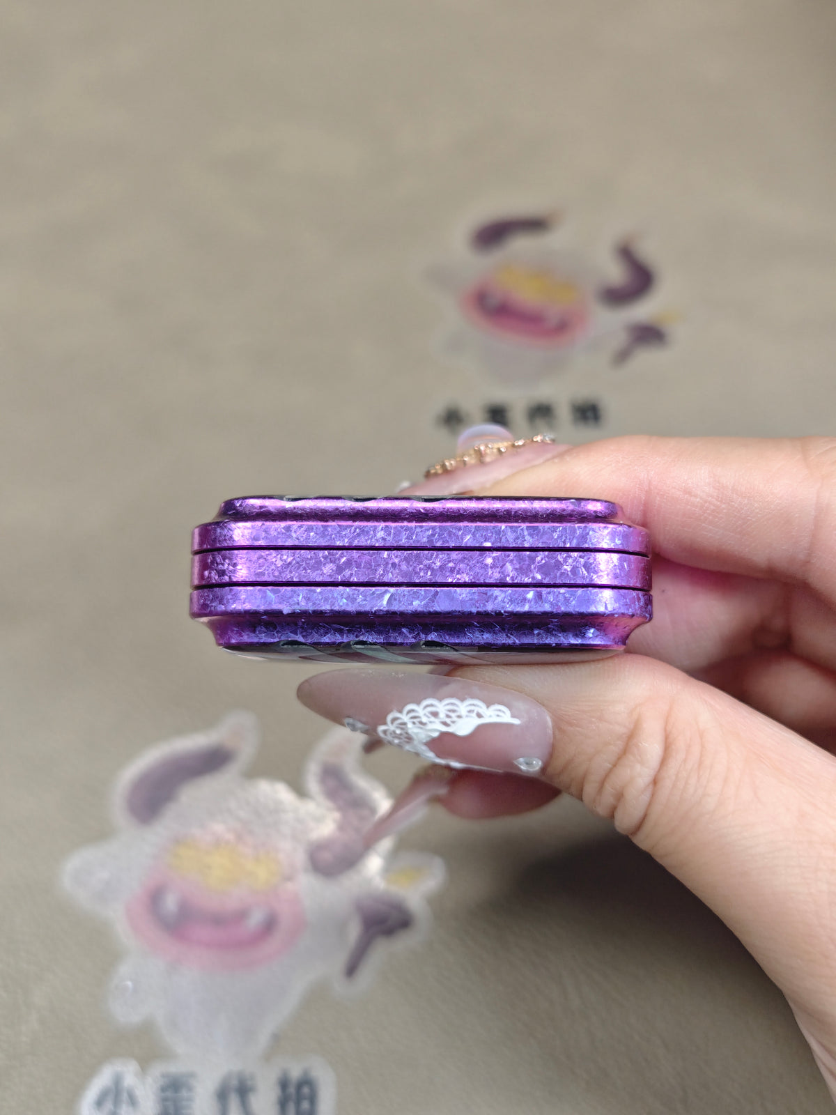 Lucky Candy Crystallized Titanium Resin-Sealed