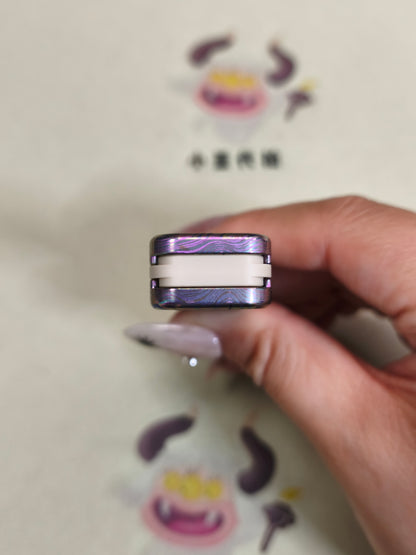 Snake Titanium Color-Anodized Engraved