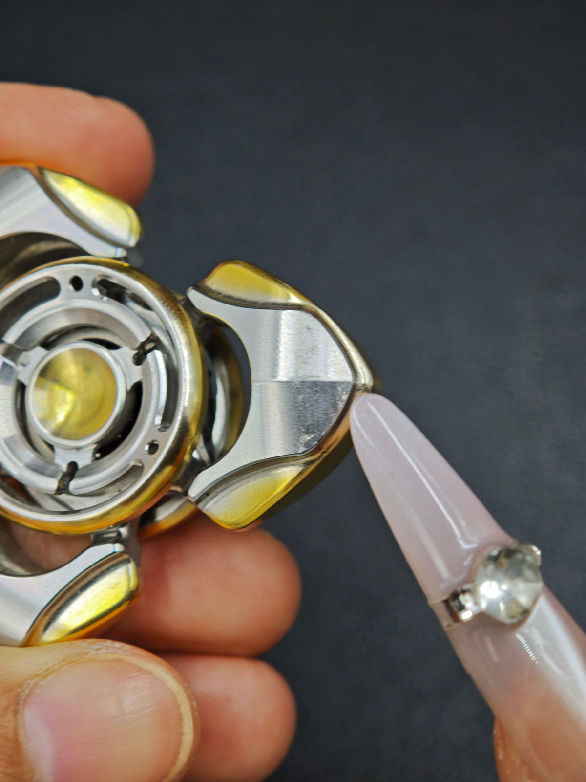 Toothless Mini Pearl White Stainless Steel