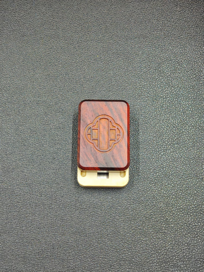 White Board Mahjong PEEK Redwood