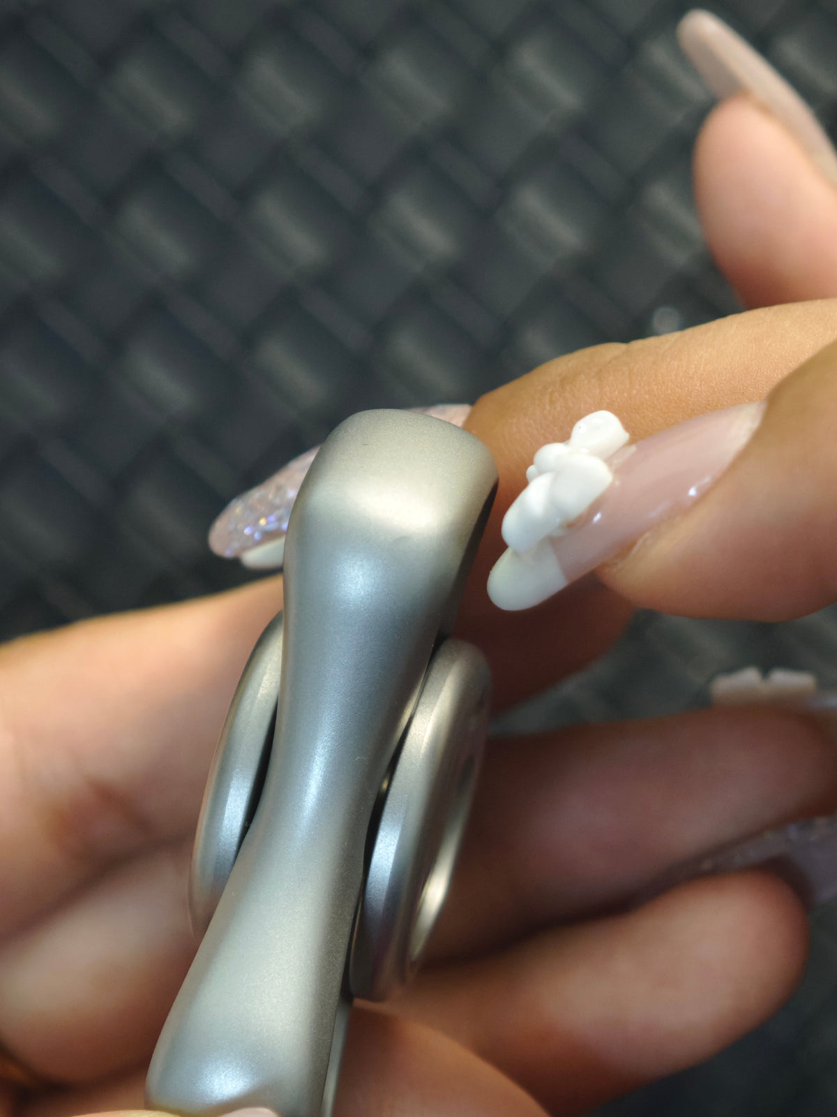 Folding Leaf Mini Stainless Steel Blasted