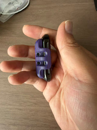 EXOSKELETON G10 Pink Purple Black Bone Core Stainless Steel