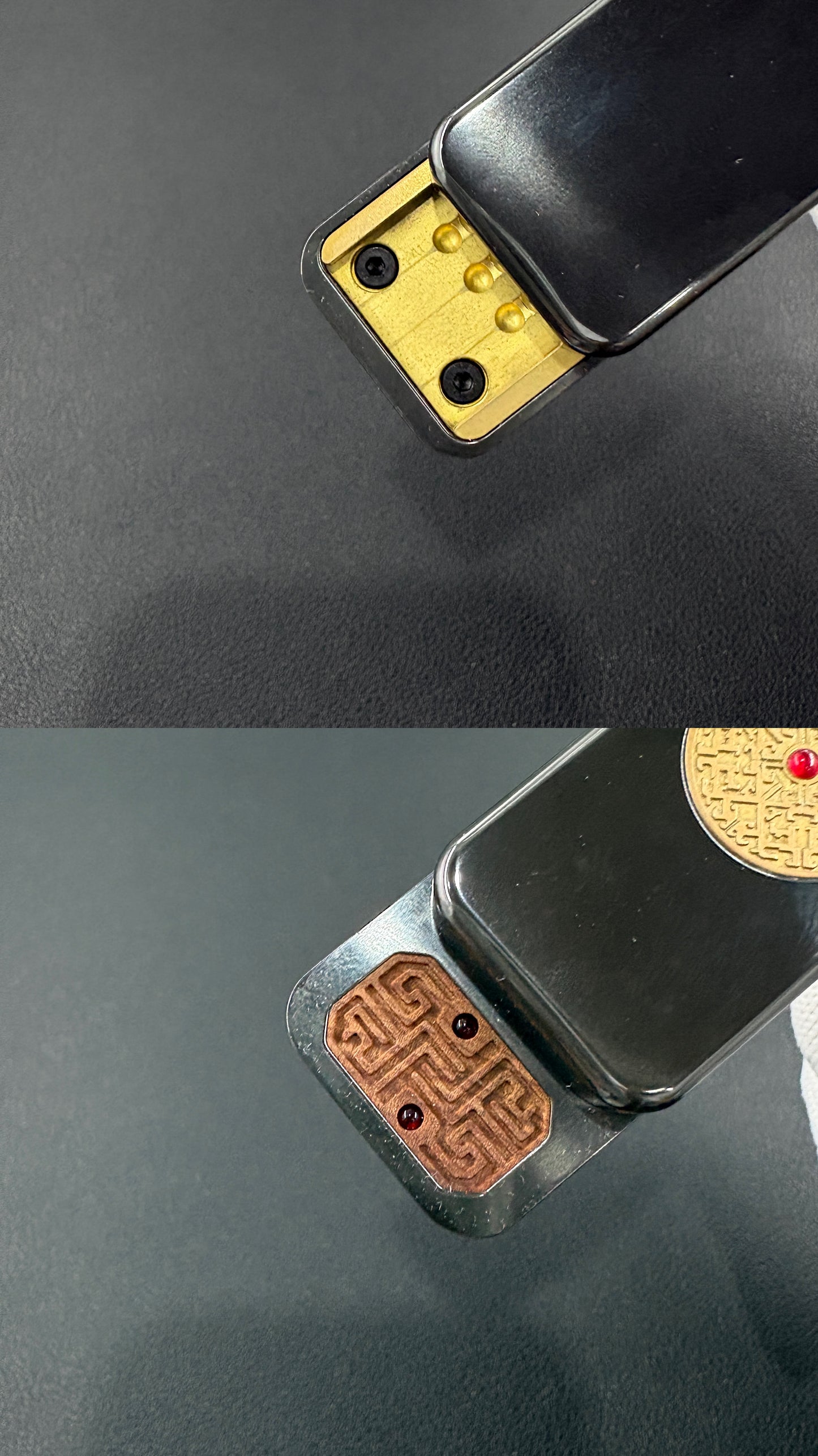 Brocade & Azure Paperweight Zirconium