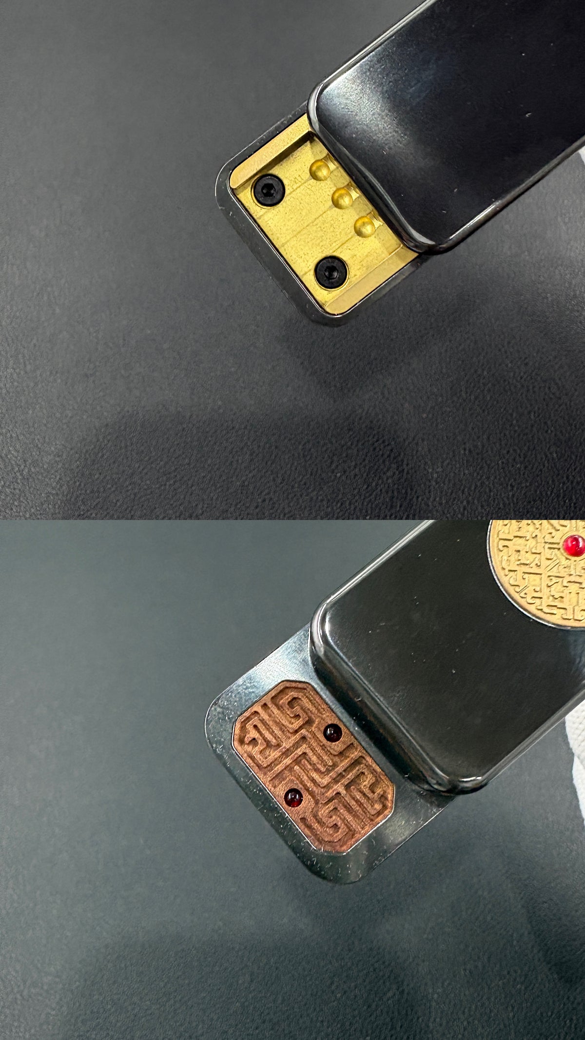 Brocade & Azure Paperweight Zirconium