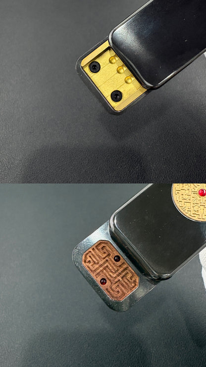 Brocade & Azure Paperweight Zirconium
