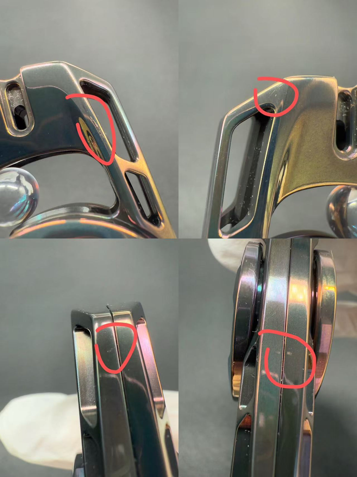 Ling Yin Zirconium Color-Anodized Polished