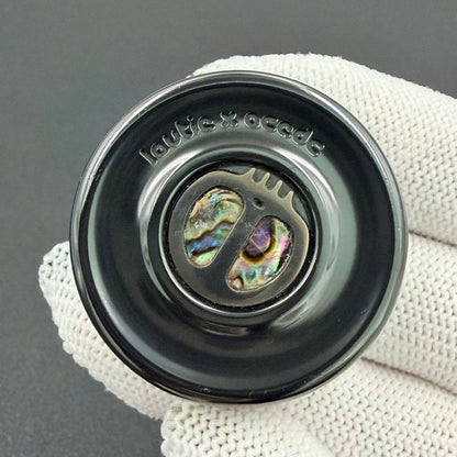 Devil Milk Cap Zirconium Engraved Polished