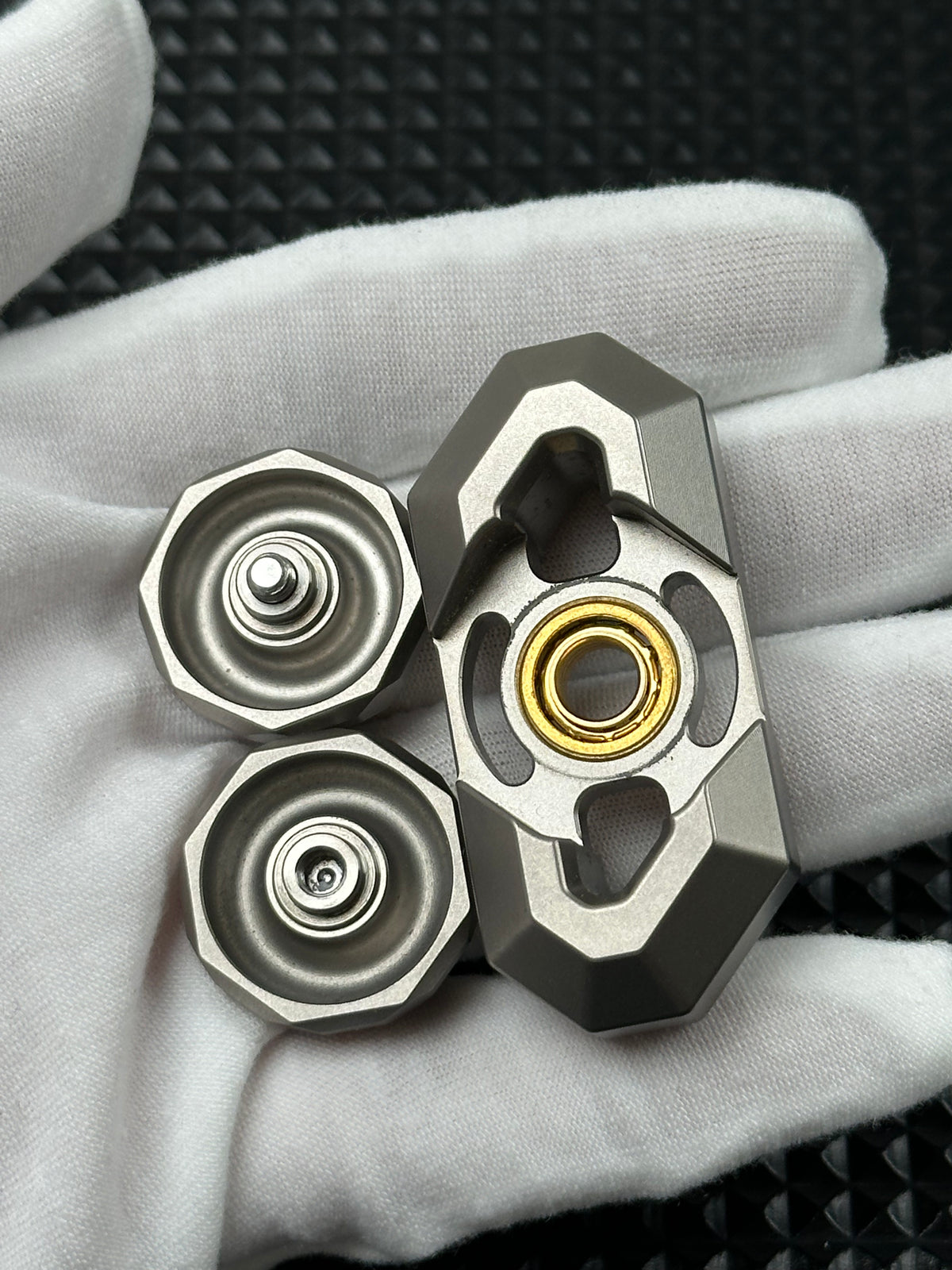 Crystal Twin Leaf Titanium