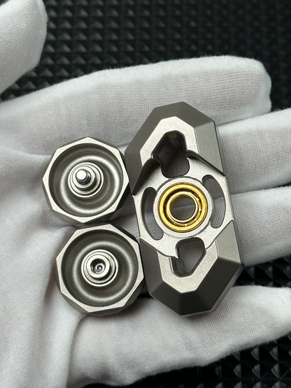 Crystal Twin Leaf Titanium