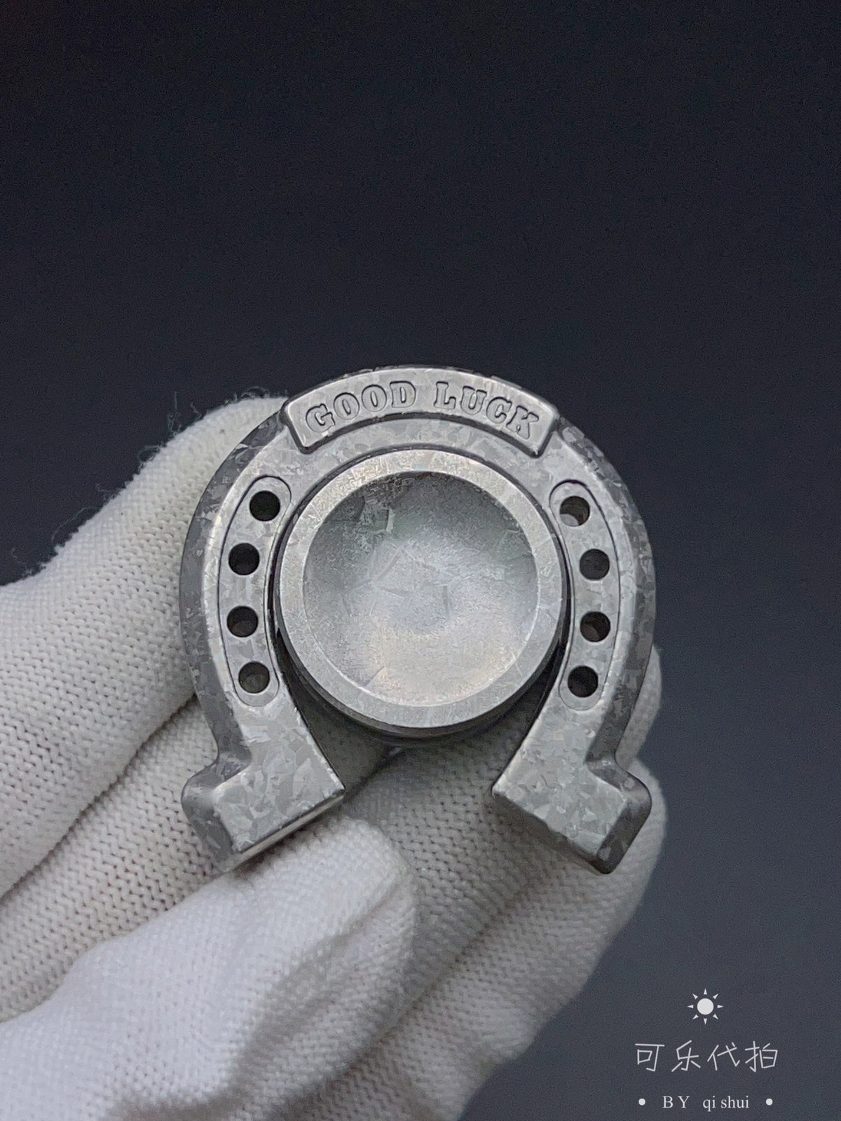 Lucky Horseshoe Crystallized Titanium