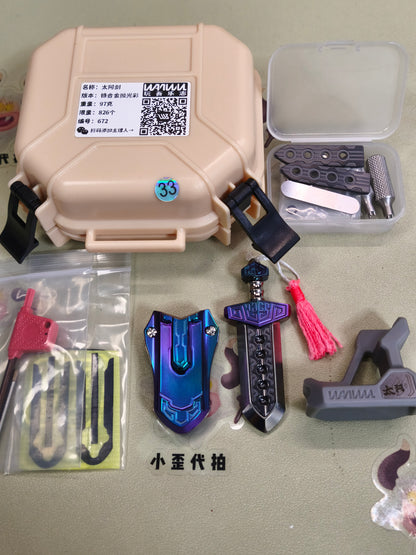 Taia Sword Zirconium Oil Slick