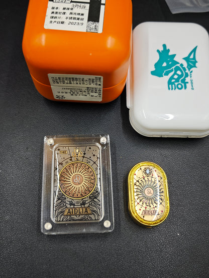 Groove Zirconium Gold Plated Resin-Sealed