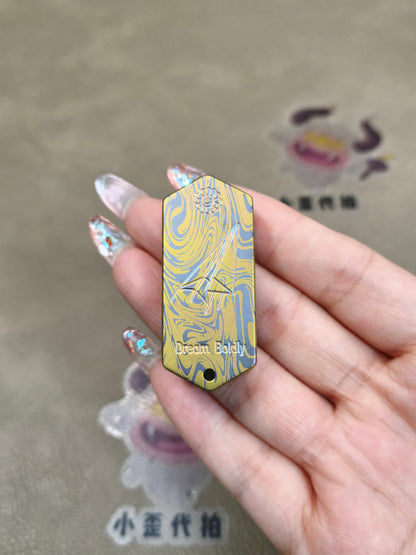 Plane Titanium Engraved
