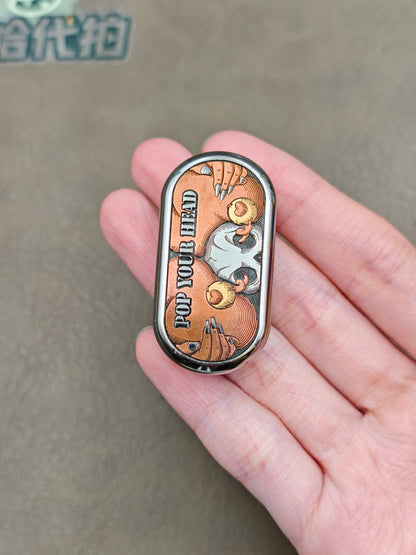 Burn Titanium Engraved