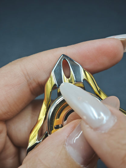 Flash Leap Stainless Steel Gold Plated