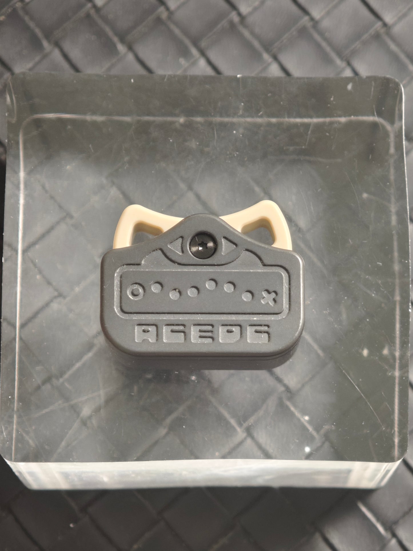 Demon Ji Emoji Pendant Zirconium Stonewashed