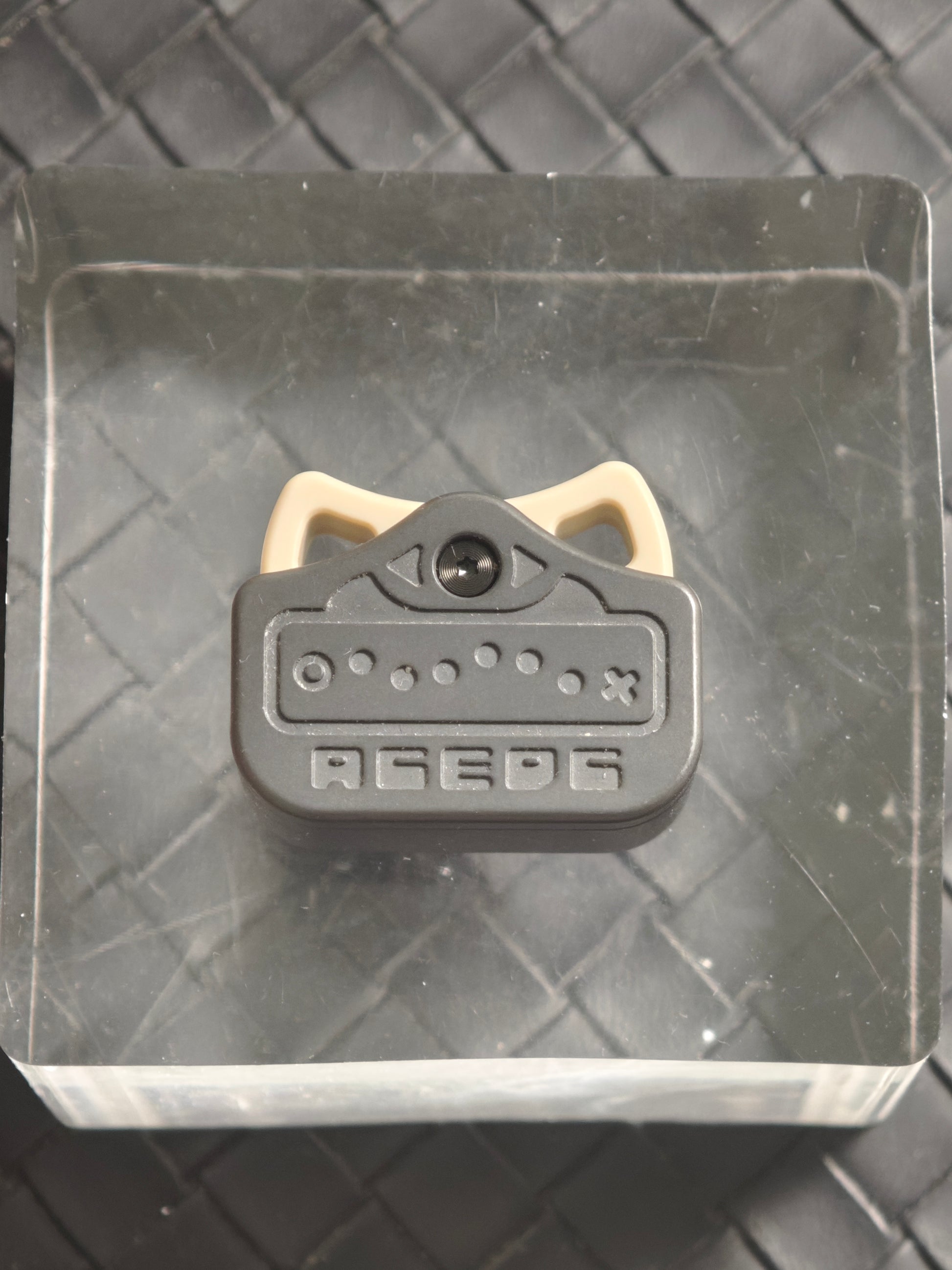 Demon Ji Emoji Pendant Zirconium Stonewashed