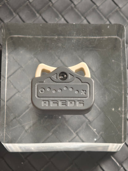 Demon Ji Emoji Pendant Zirconium Stonewashed