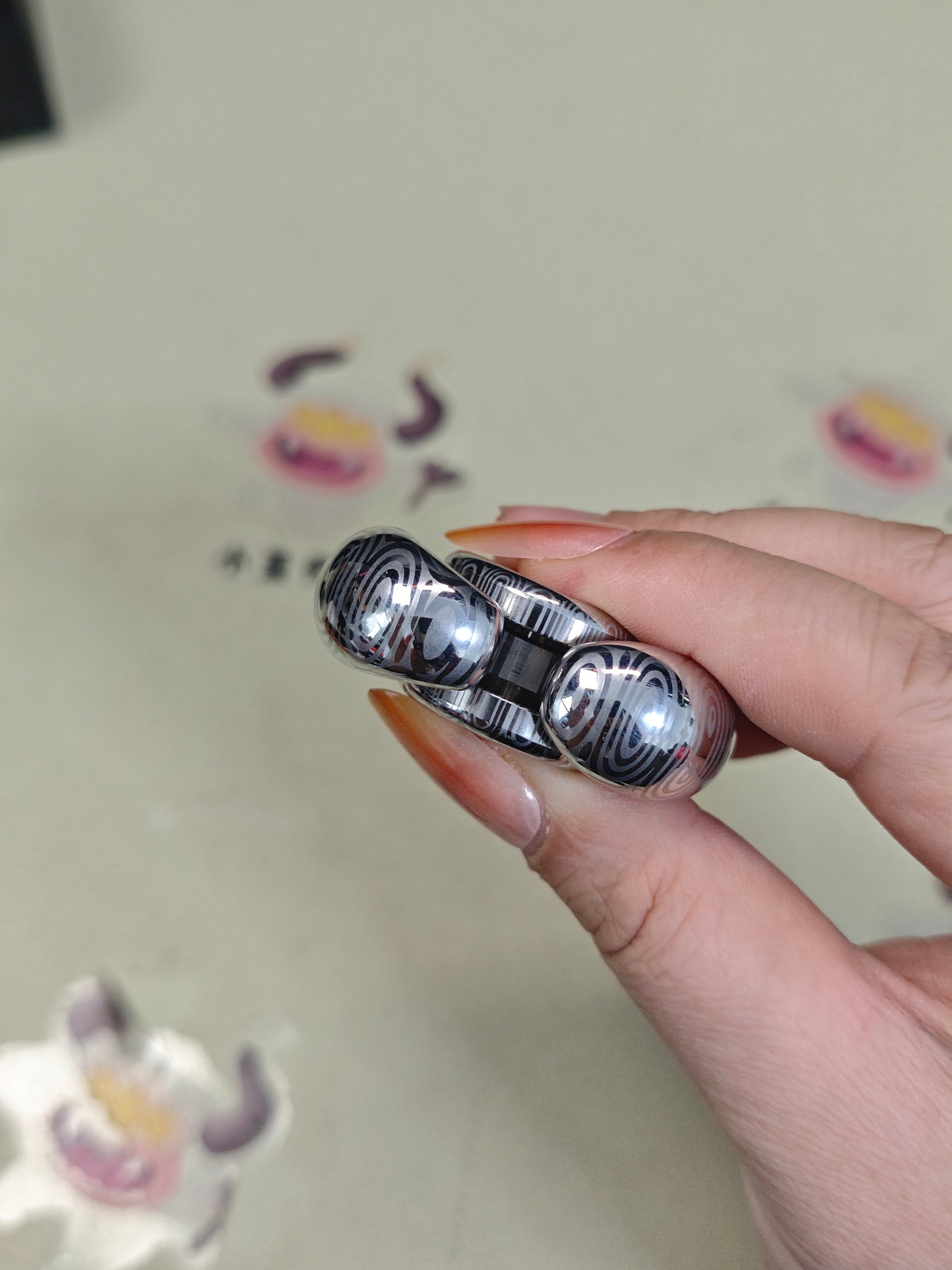sandan Damasteel Etched Polished